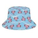 Kawaii Animal Bucket Hat for Women Cute Fisherman Cap Wild Sun Hat for Men Unisex Funny Hats for Teens Summer Outdoor Beach