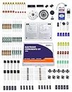 ILELEC - Electronic Components Kit with Tutorial Handbook - 200+ Components Kit with Storage Box - Components for Electronic DIY Projects