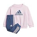 adidas Badge of Sport Set Jogger per Giovani/Bambini, Clear Pink/Preloved Ink, 0-3 Months Unisex Baby