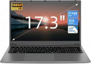 SGIN 17.3" Laptop 8GB RAM 512GB SSD Notebook with IPS Full HD 2.8GHz Windows 11