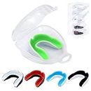 MENOLY 5 Packs Kids Youth Mouth Guard - BPA Free Toddler Mouth Guard for Boys Girls with Portable Case, Mouth Guard Football for Boxing, Basketball, Lacrosse, MMA, Hockey, Wrestling, Soccer