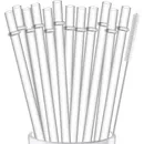 12PCS Reusable Hard Plastic Clear Straws 13in Tumbler Straws for 16 OZ 20 OZ 30 OZ Stanley YETI