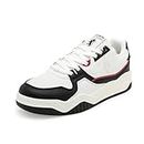 Red Tape Casual Sneaker Shoes for Men | Classic Rounded Toe, Soothing Insole & Impact-Resistant Comfort White/Black
