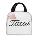 T-Titties Golf Ball Insulated Lunch Bags Portable Picnic Bags Thermal Cooler Lunch Box Lunch Tote