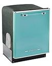 Unique Appliances UGP-24CR DW T Classic Retro Built Extremely Quiet Dishwasher Machine for Home Use, 6 Wash Cycles, 14 Place Settings, 120 V, 24", Ocean Mist Turquoise