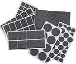 129 Pieces Furniture Pads Heavy Duty Adhesive Furniture Pads -Furnigear Best Chair Leg Pads Assorted Sizes Protect Your Hardwood & Laminate Flooring Black