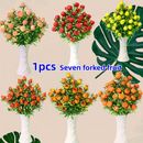 1pc, 7 Forks And 14 Fruit Simulation Fruit Bouquet - Perfect For Table, Home, Garden, And Party Decorations