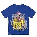 Heybroh Boys' T-Shirt Funny Heavy Metal Rock Band 100% Cotton Boy's Regular Fit Unisex T-Shirt (Royal Blue; 3-4 Years)