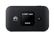 Huawei E5577 noir 4G LTE 150 mégabit/s Modem Hotspot WiFi USB, Batterie 1.500 mAh, 2 x TS9