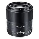 VILTROX 56mm F1.4 f/1.4 Autofocus E Lens for Sony E Mount a6300 a6400 a6500 a6600 a7 a7S a7c a7? a7R? a7S? a7? a7R? a7R? (Black)