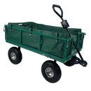 Green Large Garden Trolley 350KG Festival Cart Wheelbarrow Camping Truck Steel