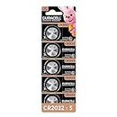 Duracell CR2032 3V Lithium Coin Battery, 5 pcs, 2032 Coin Button Cell Battery, DL2032