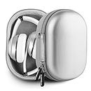 Geekria PRO Headphones Case Compatible with Beats Studio Pro, Solo Pro, Solo 3, Solo 2, Solo HD Case, Replacement Hard Shell Travel Carrying Bag with Cable Storage (Silver)