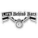 Life Behind Bars Motorbike Motorcycle Bike Funny Sticker Decal Car Automotive Fuel Racing