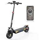 iScooter Electric Scooter, iX4 Electric Scooters Adult 10 Inches Off-road Honeycomb Solid Tires, 45 km Long Range, 48V 15Ah Fast E-Scooter, 3 Speed Modes with APP Control, Dual Shock Suspension