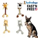 4 Pack Dog Rope Chew Toy Lot Squeaky Tug Interactive Teething Durable Aggressive