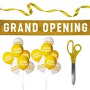 Ribbon Cutting Ceremony Kit, 25 inch Giant Scissors with Gold Satin Ribbon, G...