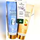 Victoria's Secret Bath & Body | 3 Nib Luxury Vs Jasmine Plumeria Body + Hand Lotion Limited Ed Htf Warm Horizon | Color: Blue/Gold | Size: Os