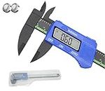 SKADIOO Electronic Digital Caliper with carry box, Plastic Vernier Caliper, Caliper Measuring Tool with Inch/Millimeter Conversion, Extra Large LCD Screen, 0-6 Inch/0-150 mm, Auto Off Featured