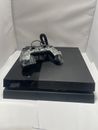 Sony PlayStation 4 PS4 500GB Jet Black Console with Controller 500 GB Good