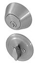 Honeywell Safes & Door Locks - Single Cylinder Front Door Deadbolt Lock Set - Anti-Bump Resistant Dead Bolt Lock for Exterior Doors with 2 Entry Keys - Satin Nickel, 3 x 5 x 8.5 in - 8111309
