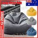 Extra Large Bean Bag Chairs Sofa Cover Indoor Lazy Lounger For Adults Kids