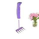 Heavy Duty Garden Tools, Gardening Tools KIT for Home Garden, Indoor and Outdoor Gardening for Plants, Agriculture, and Soil Tools (1 PC) (6 Different Types Tool) (Hand Cultivator Garden Rake)