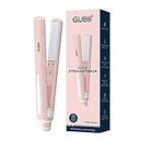 GUBB Professional Hair Straightener For Women & Men | Quick Heat Up Technology with Wide Ceramic Plates | Fuss-Free Flat Iron With Easy Lock System (Pink)