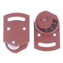 2 Pairs Vintage Style ABS Wheel Single Pulley Furniture Sliding Door Roller S7H