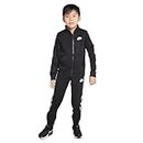Nike Tricot Tracksuit Two-Piece Set (Little Kids), Black / White, 4T