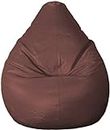 caddyFull Suede Large Bean Bag Cover (Brown) Without Bean