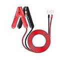 Nilight - GA-ACC-01 2 Pcs 30A Alligator Clips Booster Jumper Cable for Car Battery Charging Charger, 6 mm Copper Terminal