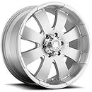 Ultra Wheel 243S Mako Silver Wheel with Painted (17 x 8. inches /5 x 5 inches, 10 mm Offset)