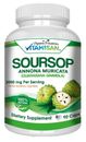 Soursop GRAVIOLA EXTRACT 2000 mg 45days Guanabana Annona Antioxidant 90 capsules