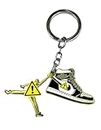 Happier You Air Jordan Sneakers Keychain | Shoes Keychain | Metal Sneakers Keychain | AJ 1 Retro High Black Metallic Gold