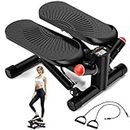 ACFITI Stepper Exercise Machine, Mini Stepper with Super Quiet Design, Stair Stepper with 330LBS Loading Capacity,Exercise Stepper with Resistance Bands