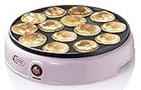 Bestron Poffertjes Retro Design Mini Waffle Pancake Maker with Non-Stick Coating Sweet Dreams 800 W Pink