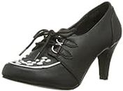 T.U.K. Shoes Damen Anti Pop Heel Creeper Styling Pumps, Schwarz-Noir (Black & White)
