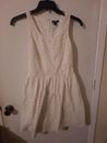 Old Navy dress White Eyelet Material  size 6 Zips In Back
