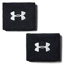 Under Armour Men's 3" Performance Wristbands, Black/White, One Size
