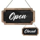 WaaHome Open Signs for Business Double Sided Chalkboard Style Open Closed Sign for Store Door Window, 6''X12''