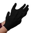 Kuber Industries Gloves | Cotton Summer Gloves | Protection From Sun Burns | Dust | Pollution | Gloves For Women | Gloves For Men | Pack of 1 Pair | Black