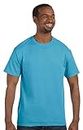 Jerzees Men's Heavyweight Crewneck T-Shirt, Aquatic Blue, Small