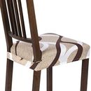 SearchI Stretch Set of 4 Soft Removable Washable Seat Covers for Dining Chair...