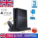 For PS4 Vertical Stand Cooling Fan Charging Dock Port PS4 Controller Charger UK