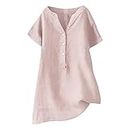 Fall Tops for Women 2024 Trendy Clearance Cotton Linen Tops for Women Womens Linen Tops Boho Womens Vacation Outfits Casual Tops for Women Summer Clothes for Teens y2k Going Out Tops