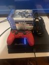 Sony PlayStation 4 500gb Jet Black Console - CUH-1115A Ps4 Console Bundle 8 Game