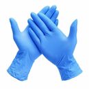 100x DISPOSABLE NITRILE GLOVES BLUE POWDER FREE/LATEX FREE S TO XL