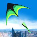 1.6m Big Triangle Kite Easy To Fly Fly Wind Kite with Wheel Line for Kids Adults