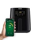 PHILIPS Digital Connected Smart Air Fryer, 4.1 Liter, Voice assistant control and Touch Panel,Wifi enabled,Uses upto 90% less fat,13-in-1 cooking functions,Black(HD9255/90)